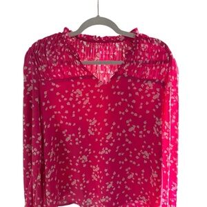 Pink Long Sleeve Blouse